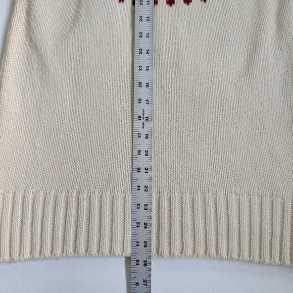 J. Crew Fair Isle Women's Merino Wool Blend Sweater Size XS Cream - Picture 13 of 14